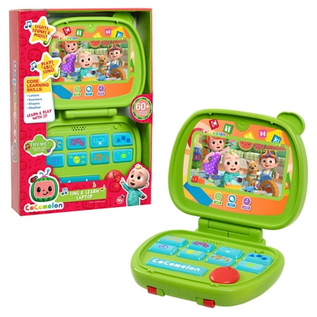 Cocomelon Sing and Learn Laptop Toy for Kids with Lights and Sounds, Preschool Ages 3 up by Just Play