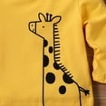 thumbnail image 4 of PatPat Toddler Boys Girls Sweatshirts & Hoodies Animal Graphic Tees, Yellow, 5-6 Years, 4 of 8