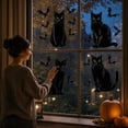 thumbnail image 6 of Halloween Cat Window Clings, Reusable Static Decals with Bats and Pumpkin Motifs for Glass Doors, Windows, Mirrors, Storefronts and Party Display Decor, 6 of 7