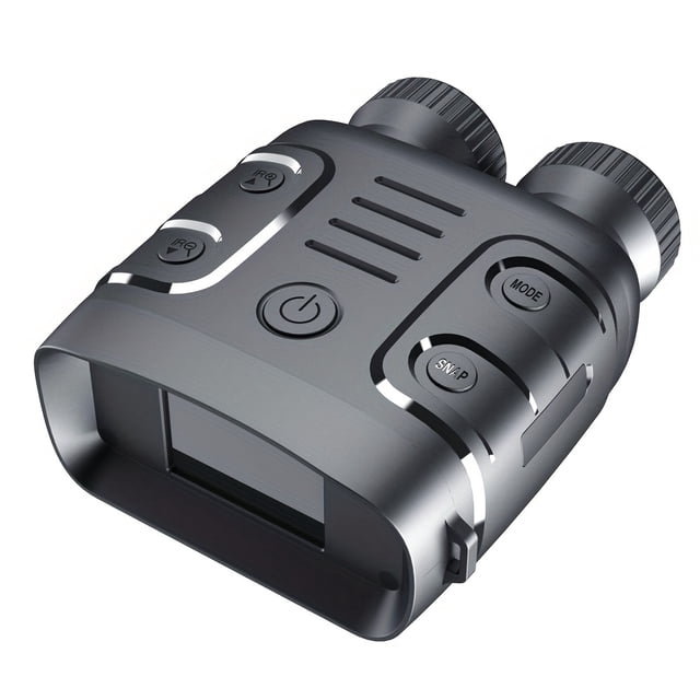 Dispositivo de visión nocturna infrarroja binocular 1080P, binocular 5X, uso diurno y nocturno, toma de fotos y videos, zoom digital para caza, navegación, funciona con batería.