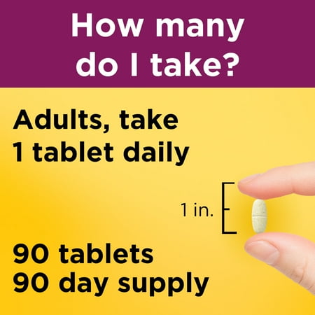 Nature Made Multivitamin For Women 50+ with No Iron Tablets, Women's Multivitamin, 90 Count