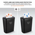 thumbnail image 4 of 12-Sheet Auto Cross-Cut Paper Shredder, CD and Credit Card Home Office Shredder with Handle & 25L Bin, 4 of 9