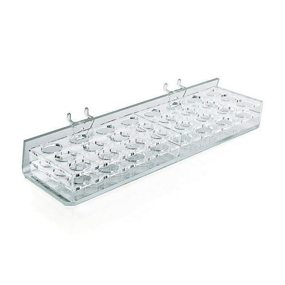 Azar Displays 225584 24-Compartment Tray - round Slot 0.9375" Diameter, 2-Pack