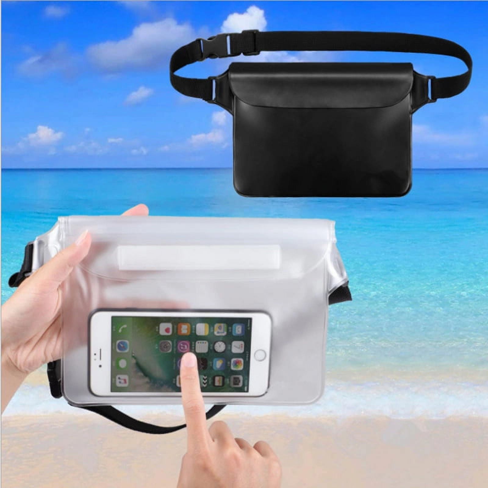 Sac étanche 2L Pour Téléphone Et Petits Objets - Écran Tactile Compatible Jusqu'à 7 Pouces - Idéal Pour Surf, Kayak, Rando