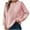 Pink, variant on Timegrad Womens Sweaters Fall Winter Casual Loose Crewneck Long Sleeve Knit Pullover Solid Color Tops