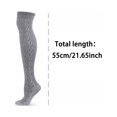 thumbnail image 3 of qolati Knee High Socks for Women Cable Knit Warm Thick Tall Boot Stockings Leg Warmers Long Tights Stockings, 3 of 3