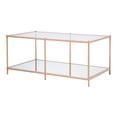 thumbnail image 2 of Furniture of America Tenne Glass Top Coffee Table, Champagne, 2 of 5