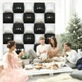 thumbnail image 5 of LQQBOX Black and White Square Foil Balloon Wall, 25 PCS Double Sided Balloons Flat Square Balloon Backdrop for Checkerboard Racing Themed Birthday Party Background Decoration, 5 of 7