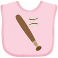 thumbnail image 3 of Inktastic Baseball Bat and Ball Boys or Girls Baby Bib, 3 of 4