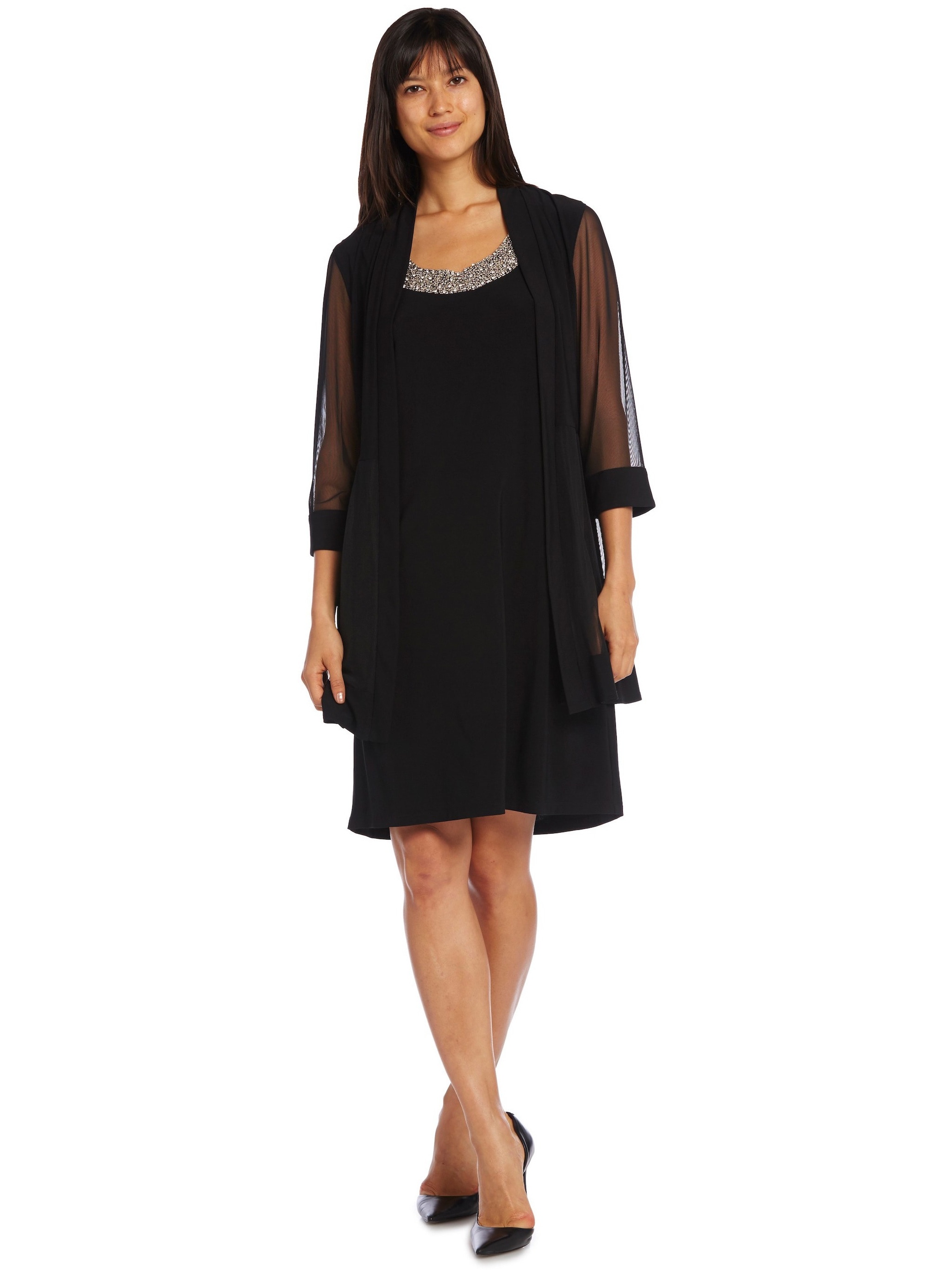 r&m richards navy dress