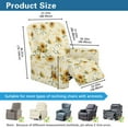 thumbnail image 7 of Xoenoiee Sunflwoer Star Music Note Print Recliner Chair Cover Nonslip Recliner Cover Washable Recliner Slipcovers Fitted Standard Large Power Lift Recliner with Side Pocket, 7 of 7
