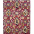 thumbnail image 4 of SAFAVIEH Madison Hope Floral Paisley Area Rug, Fuchsia/Gold, 9' x 12', 4 of 7