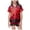 Red, variant on Kakishop Girls Silk Pajama Set Halloween Pumpkin Print Short Sleeve Sleepwear (Orange,6-7Years)