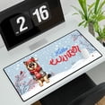 thumbnail image 3 of Hello Winter German Shepherd Smiling in Red Scarf Hat Welcome Christmas Desk Mat Full Keyboard Mouse Pad Alsatian Dog Lover Gifts Large Mousepad - 00017, 3 of 5