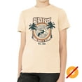 thumbnail image 3 of Men Crew Tee - Surf - Beige by DelSol for Men - 1 Pc T-Shirt (YXS), 3 of 3
