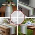 thumbnail image 6 of Sage Green Grey Ombre Short Table Runner 36 Inches Long,Modern Ombre Abstract Art Cotton Linen Table Runners Dresser Scarves,Fabric Tabletop Scarf Furniture Cover for Home Dinner Party Decor 13"x36", 6 of 8