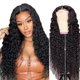 thumbnail image 1 of Peluca de cabello humano ondulado con encaje frontal transparente HD 13x4, densidad 180, pre-depilada, sin pegamento, lista para usar, para mujeres negras., 1 of 5