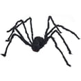 thumbnail image 2 of Halloween Spider Decoration, Stretchy Cobweb Cotton Fake Giant Spider Prop, Realistic Horror Scene Layout for Bar Indoor Party Haunted House Display, 2 of 7