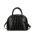 thumbnail image 5 of Bolso de mujer con textura de moda 2025, nuevo bolso de hombro versátil con diseño de cocodrilo y concha, bolso de mano para mujer, 5 of 5