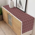 thumbnail image 4 of Geometric Table Runner 48 Inches Long Farmhouse Dress Scarves, Modern Abstract Lines Texture Red Dining Tablerunner for Coffee Table/Kitchen Island/Party Décor, 13" x 48", 4 of 8