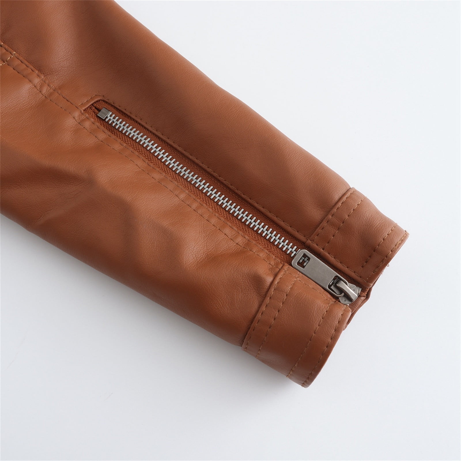 Leather Jacket Women 2024 Fall Women's Faux Leather Blazer Jacket Vegan Leather Coat for Women Relaxed-fit Bomber Jacket Women Outerwear Jackets & Coats