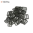 thumbnail image 3 of Unique Bargains Dark Green Tri-Glide Slide Buckles Webbing Strap Fastener (100 Pack), 3 of 5