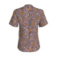 thumbnail image 3 of Uemuo Daisies Flowers Printed Women's Classic V-Neck T-Shirt - Soft, Breathable, Moisture-Wicking, Perfect for Casual, Office, Travel, and Everyday Wear-3X-Large, 3 of 5