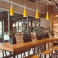 thumbnail image 3 of Kiven H-Type Track Lighting Pendants with φ4.3in Iron Lampshade 3-Light h Track Pendant Lights, Modern H Track Light Pedant for Kitchen Restaurant Hallway, Yellow, 3 of 7
