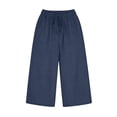 thumbnail image 7 of Fjofpr girls pants boys clothes Pants Casual Smocked High Waist Pant Loose Wide Leg Long Trousers, 7 of 7