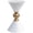 White and Gold, variant on Meridian Furniture Malia Gold Metal Hourglass Shaped End Table
