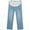 Light Blue 01, variant on DeHolifer Maternity Jeans for Women Over Belly Comfy Pull On Straight Leg Casual Stretchy Denim Mom Jeans Pregnancy Pants Gray L