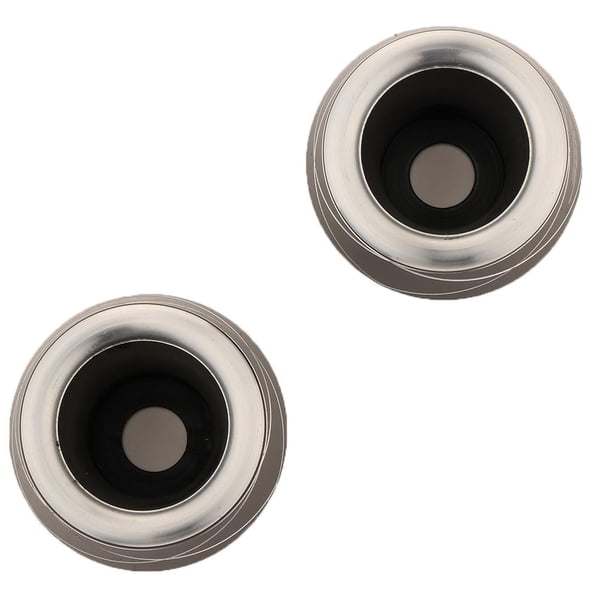 Taza de La Horquilla de Delantera de La Motocicleta Taza de Absorción de 2 Piezas Plata + negro