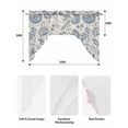 thumbnail image 6 of Vintage Floral Kitchen Swag Valances for Windows, Summer Retro Flowers Farmhouse Swag Valances Curtains for Living Room, Rod Pocket Window Treatments for Bathroom, Bedroom, Cafe, 56"x36", 6 of 6