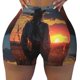 thumbnail image 2 of Fotbe Sunset Western Cowgirl Shorts Sin Costuras – Shorts Deportivos de Cintura Alta para Mujer, Elásticos para Gimnasio, Yoga, Running o Ciclismo-Medium, 2 of 8