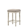 thumbnail image 2 of Home Square 2-Piece Counter Height Stool Set in Oak and Antique White Finish, 2 of 4
