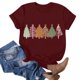thumbnail image 1 of Puntoco Blusa de manga corta con estampado de moda para mujer, divertida camiseta de cuello redondo, 1 of 3