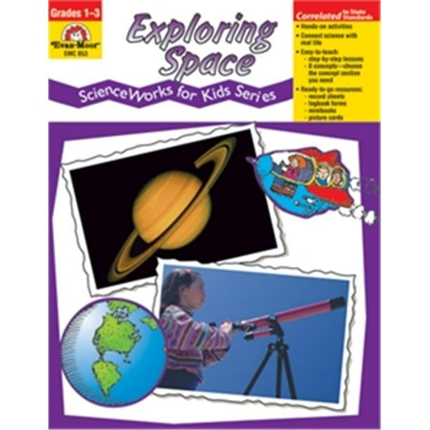Evan-Moor Educational Publishers 853 Explorer l'Espace - Scienceworks pour les Enfants