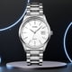 thumbnail image 4 of Relojes de pulsera clásicos para hombre Relojes de cuarzo impermeables Reloj de negocios (Plata), 4 of 8