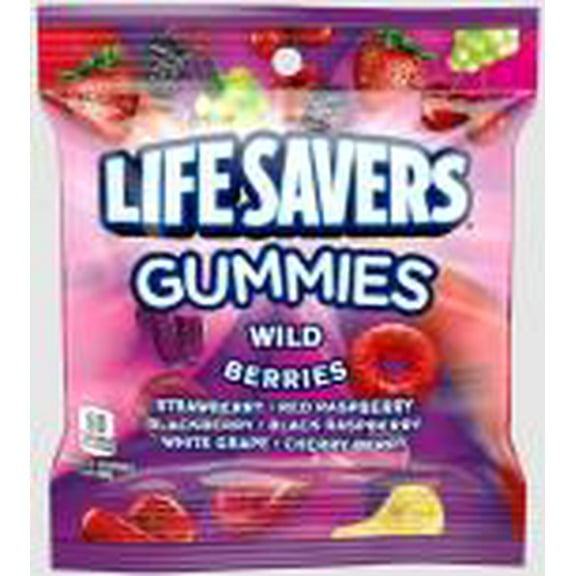 LIFESAVERS GUMMIES 3.22 Oz. PEG WILD BERRY Pack Of 12