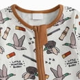 thumbnail image 7 of CAUYDY 3-6M 9-12M 18-24M Boys Sleepers for Newborn Baby Clothes Preemie Long Sleeve Romper Fall Winter Infant Boy Soft Pajamas Toddler Bodysuit Brown for Sizes 3-6 Months, 7 of 7