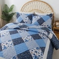 thumbnail image 4 of EWAYBY Blue Microfiber Quilts, King, Reversible, 4 of 8