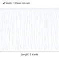 thumbnail image 2 of Uxcell 5 Yards 6 Inch Chainette Fringe Trim Tassel Sewing Trim for Clothes, Bleach White, 2 of 6