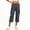 Dark Gray, variant on PWPSG Women’s Cropped Multi-Pocket Cargo Pants, Single-Button Waist & Side Slit Detail for Leisure Downtown Casual Roams Gray S