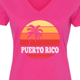 thumbnail image 4 of Inktastic Puerto Rico Vacation Cruise Women's V-Neck T-Shirt, 4 of 5