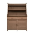 thumbnail image 6 of 65inch Garden Potting Bench Table, Fir Workstation with Storage Shelf, Drawer and Cabinet, Brown, 6 of 9
