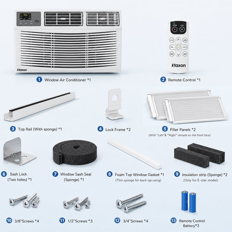 Ktaxon 18000BTU Window Unit Air Conditioner, Energy Efficient