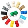 thumbnail image 4 of Juego de bloques de construcción Feleph, 700 unidades, 1 x 2 platos, 14 colores, 4 of 6