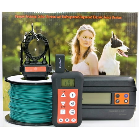 One-dog Set: Remote Dog Training Shock Collar & Underground/ In-ground Electronic Dog Containment Fence System Combo for Small,Medium,Large
