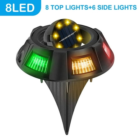 

Solar In-Ground Lawn Lights Waterproof Outdoor Landscape Lights 8/8 Lamp Face Can Be Flipped Light for Garden Yard Pathway Deck