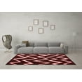 thumbnail image 3 of Ahgly Company Indoor Square Abstract Red Contemporary Area Rugs, 3' Square, 3 of 4